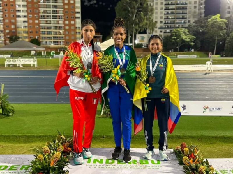 Mirelle Leite conquista o tricampeonato sul-americano sub-23 de Atletismo, na Colômbia