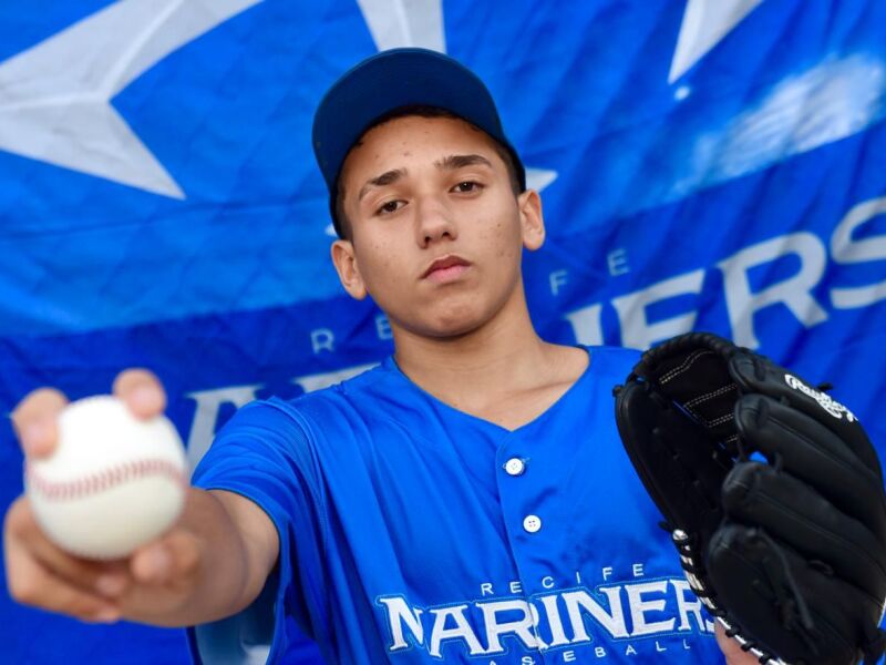 Conheça Caio Falcão, primeiro jovem de Recife a ser convocado pela Major League Baseball